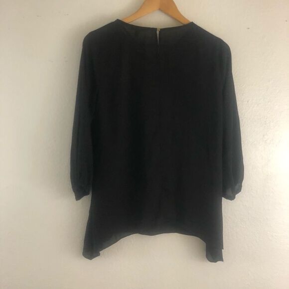 Sami & Jo Black low high neck details blouse size S   New with tags - Picture 6 of 6
